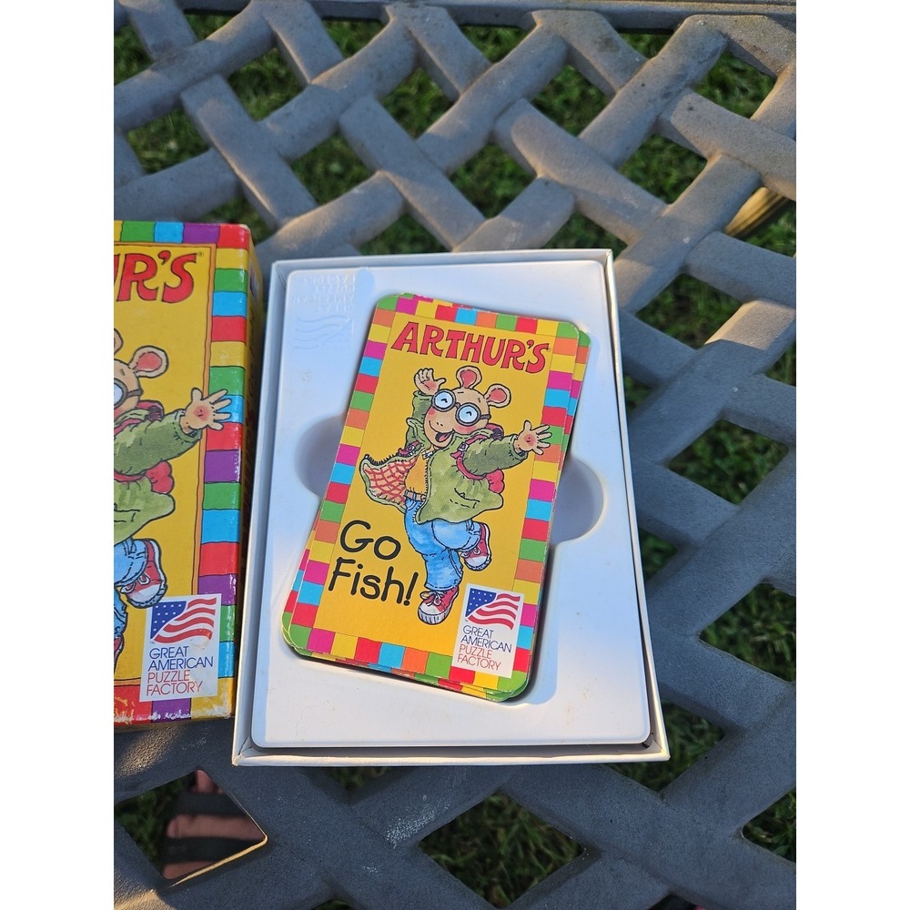 Arthur's Go Fish Game Great American Puzzle Factory 1998 - Picture 5 of 9
